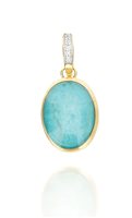 Charm Nanis Mujer Bouls in Oro Amazzonite 4.00 Ct PS5-609 GG-IN - PS5-609 GG-IN